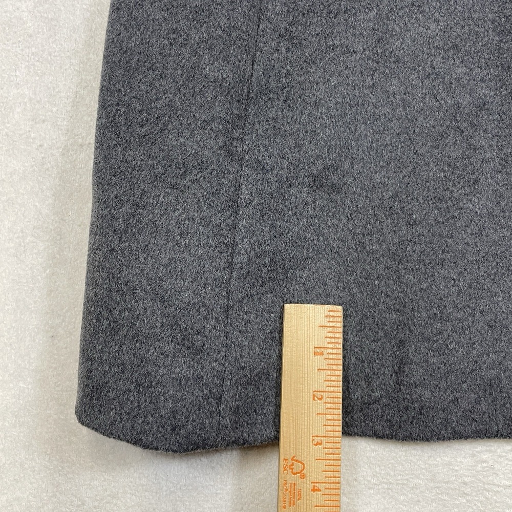 Lauren Ralph Lauren Gray Wool Blend Faux Fur Collar Coat Size 6 Penny Lane Coat - Picture 6 of 12